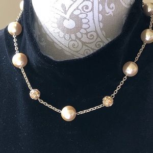Pearl and Crystal Necklace